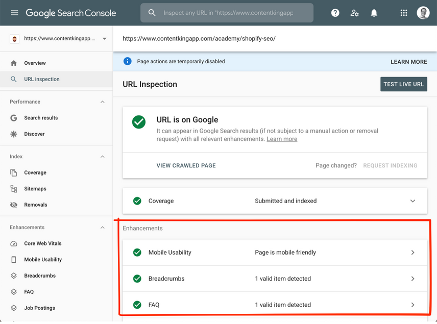 How to Use the Url Inspection Tool in Google Search Console